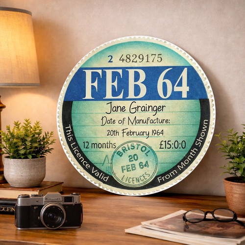 Personalised car tax - tax, disc
