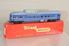 TRIANG R445 TRANSCONTINENTAL TR BLUE OBSERVATION CAR COACH 91119 from 1960 oi