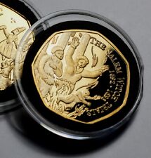 THE SALEM WITCH TRIALS 24ct Gold Commemorative. Capsule. Witchcraft/Occult/Magic