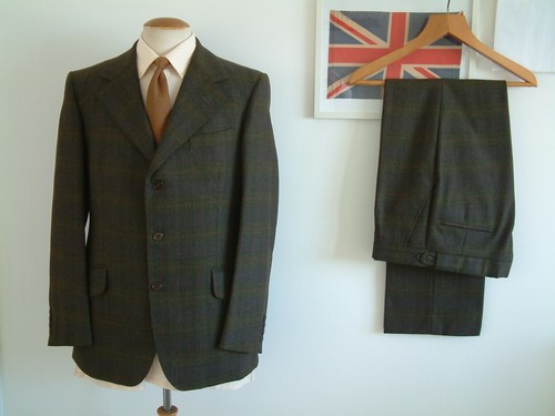 Daks tartan suit x - daks, suit..40"