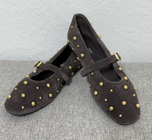 Zara women brown - brown, suede