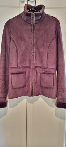 Faux sheepskin jacket size - jacket,