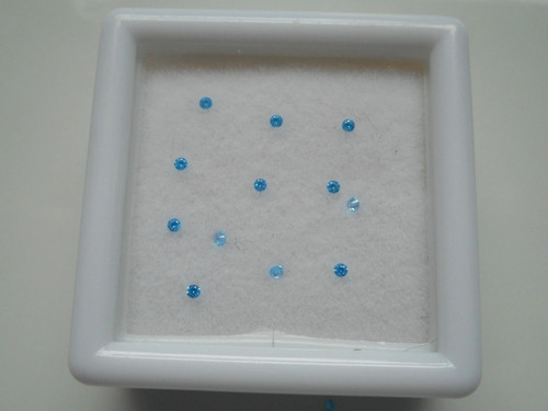 Blue 1mm cubiz - , zirconia