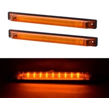 2x 12V - 24V Long LED Orange