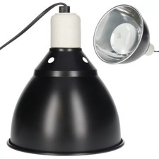 Reptile Heat Lamp Bulb Holder 7" Deep Dome With Bracket Mount Vivarium Reptiles