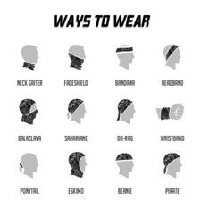 Unisex Face/Neck Tube Scarf Snood Covering - Great for Cycling, Hiking, Outdoors