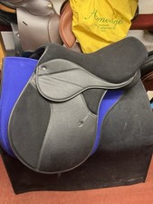 New Thorowgood Synthetic Griffin Cob GP Wide 17” Black Pony Club Saddle