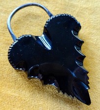 antique Victorian Whitby jet