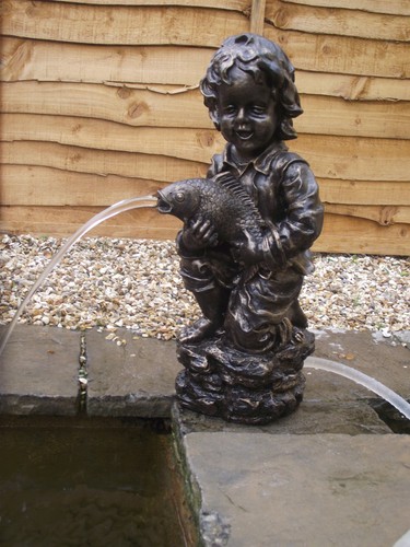 Harry pond statue - harry, bronze