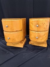 Pair Of Art Deco Walnut