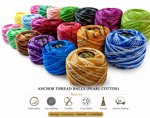 Anchor variegated pearl - variegated, cotton