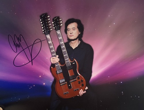 Jimmy page hand signed - jimmy,