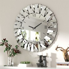 80cm Large Sunburst Mirrored