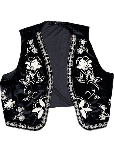 Embroidered velvet waistcoat - velvet,