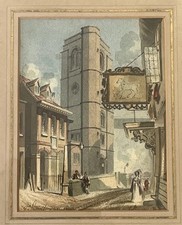W S Cansdell - Chelsea Old Church 1840 & White Horse Pub - Walker Galleries Prov