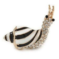 Black/ White Enamel Clear