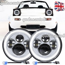 Chrome 2x 7'' LED Headlight