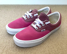 VANS Unisex UA Era Contrasting Pink Suede Canvas Lace Up Trainers Size UK 5