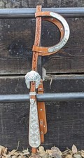 Western silver show headstall - western,