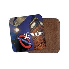London Square Coaster - England UK GB City Travel Holiday Drinks Gift #82340
