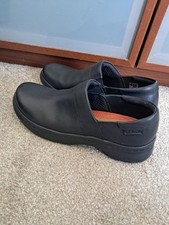 Clarks Pro Gem Clog Slip Resistant Black Leather EU41 UK 7 sold out