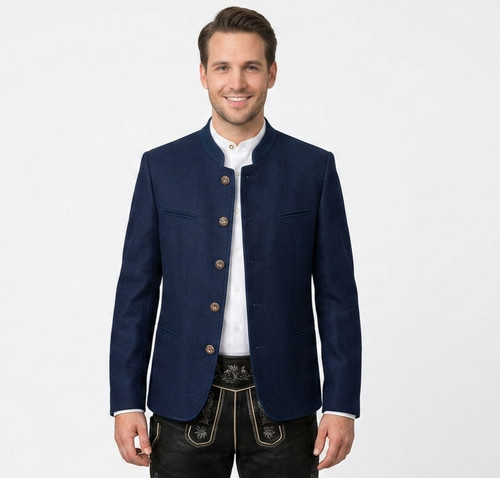German trachten jacket - trachten, blue