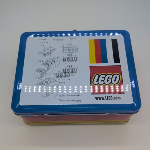 Lego metal tin lunch box - tin,