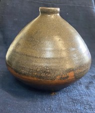 Studio Pottery Vase Ash Glaze