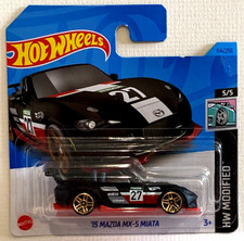 HOT WHEELS - '15 MAZDA MX5 MIATA - GREY - SHORT CARD -  (F)