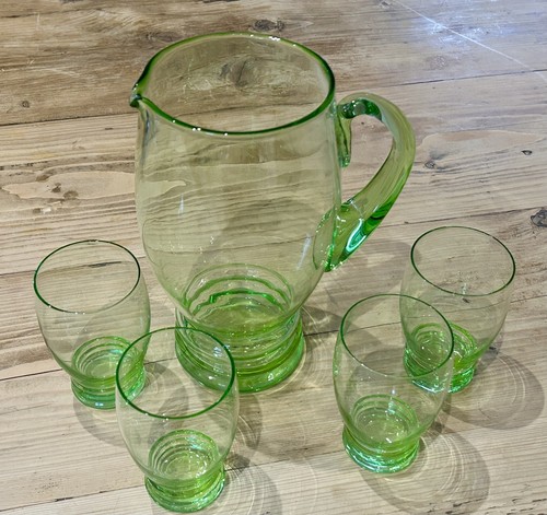 Antique vintage uranium glass - vintage,