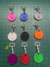 4 Pack Supermarket Trolley Coin Token Shopping Cart Tokens (Updated)