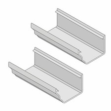 Marley Classic Conservatory Gutter Plastic Ogee Profile Ultraframe uPVC Roof 4m
