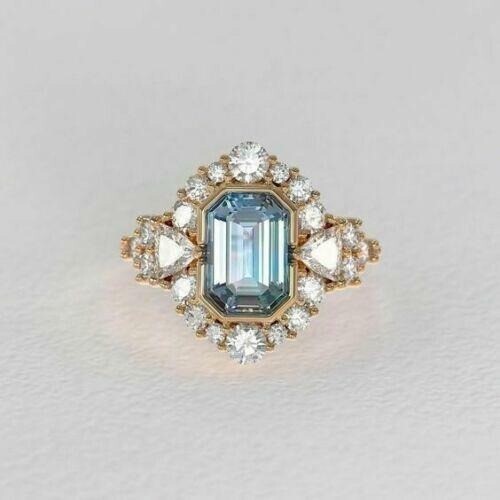 Art deco emerald cut - 3.50, ct