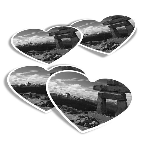 Heart stickers bw - stickers,