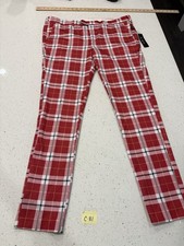 Cielo Men's Red Tartan Plaid