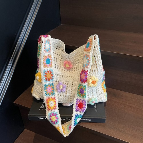 Women boho tote - tote, floral