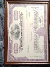 U.S.A Shares Certificate.