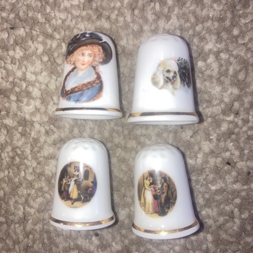 Fenton china thimbles - china,