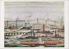 Art Postcard - Artist L.S.Lowry, Industrial Landscape 1955, Tate Gallery RR18281