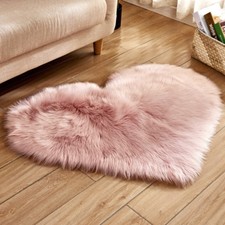 Large Fluffy Sheepskin Rugs Fur Thick Wool Floor Runner Shaggy Area Rug Non Slip
