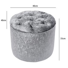 Velvet Vanity Makeup Stool