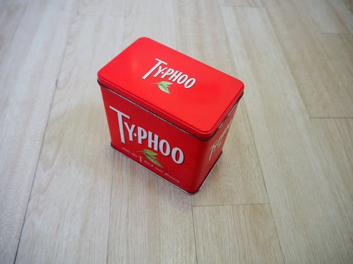 Vintage typhoo tea tin - vintage,