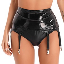UK Sexy Womens PVC Leather
