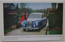 MG Magnette ZB Varitone Original Factory colour Postcard No Publication Number