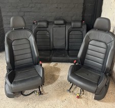 VOLKSWAGEN GOLF R  GTD GTI MK 7/ 7.5  BLACK LEATHER PERFORATED SEATS 