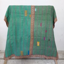 Vintage kantha green - kantha, quilt