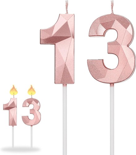 13th birthday candles number - birthday,