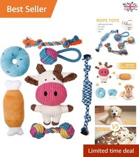 Durable 7-Piece Plush Dog Toy