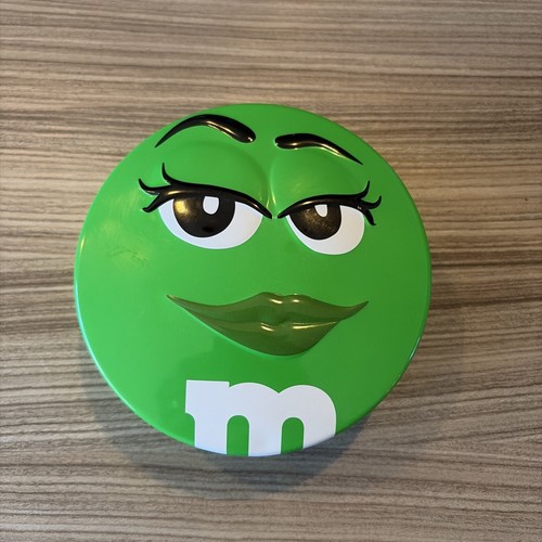 Green decorative tin - green,