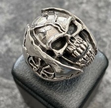 Sterling Silver 925 Mens Skull
